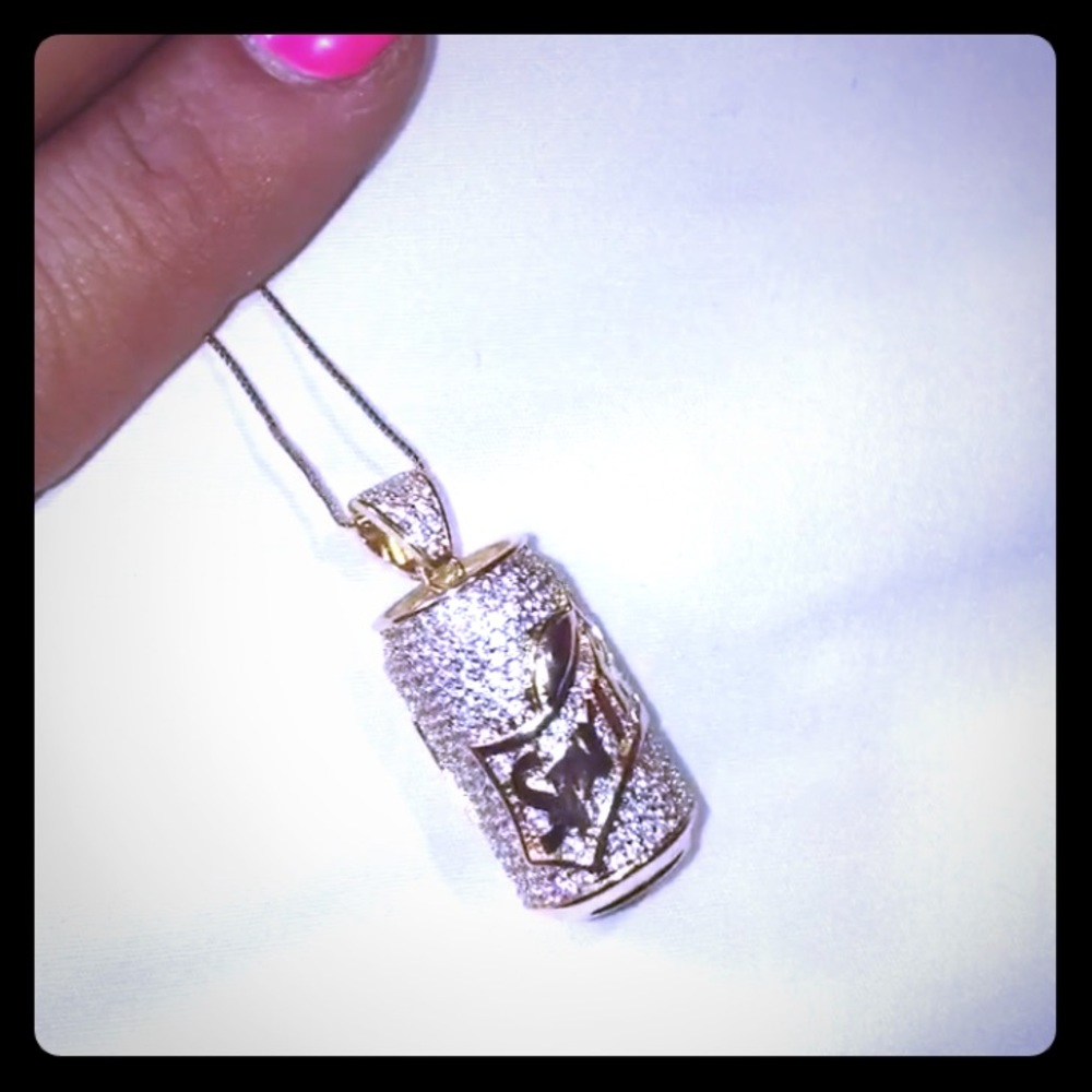 Sprite can bling necklace